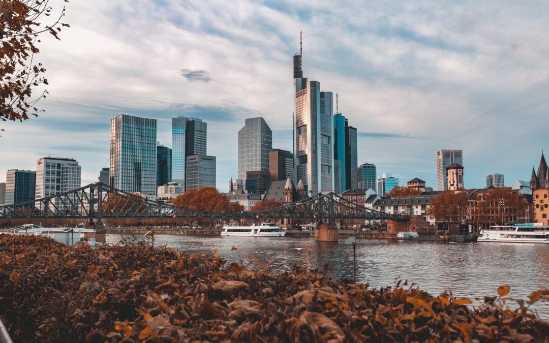Skylounge: traumhafter Blick auf die Frankfurter Skyline