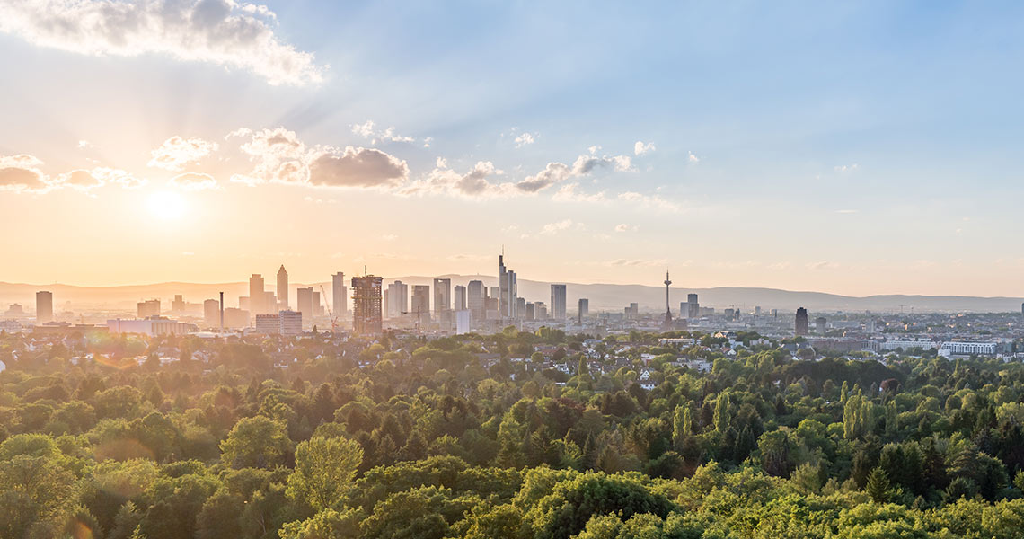 News 8 Frankfurt von oben